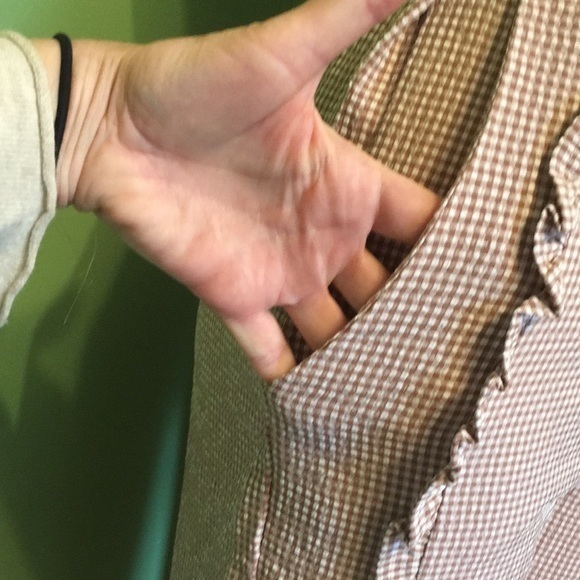 LULUMARI pink/mauve and white checked pants - Picture 3 of 12